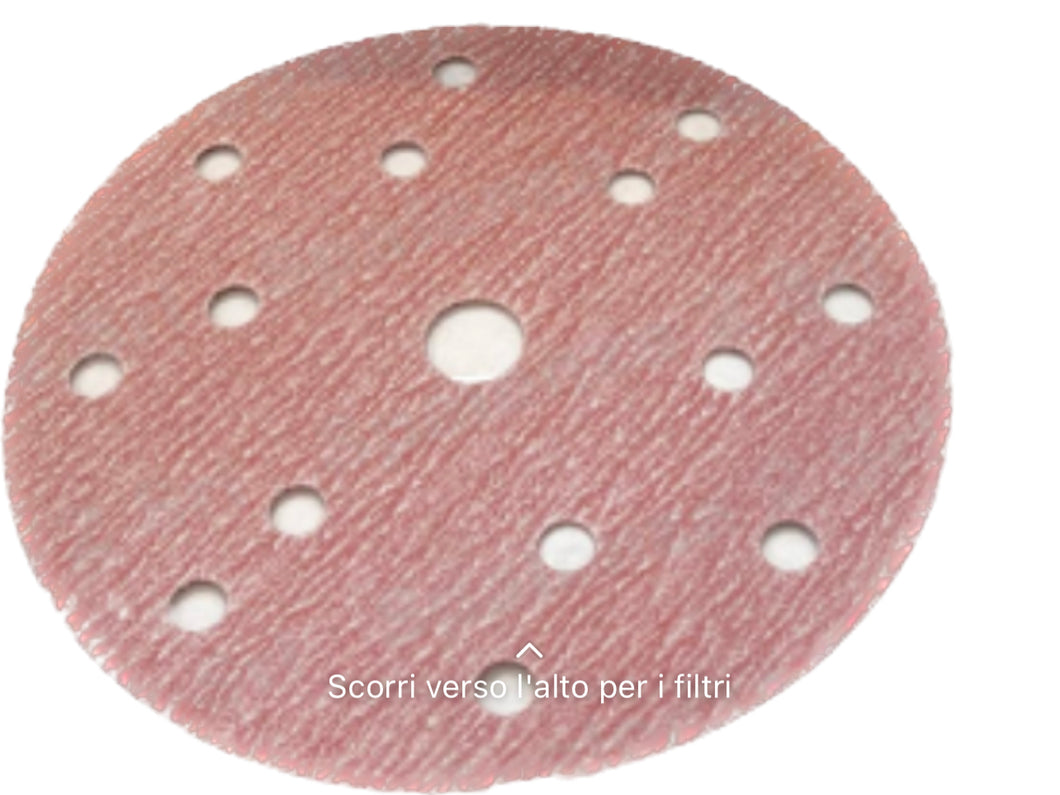 (3.225.0100)- DISCO VELCRO ROSSO P100 15F mm150