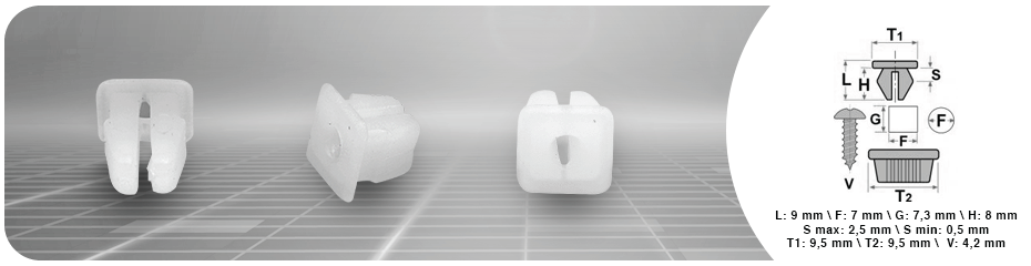 (0025) MADREVITE IN PLASTICA Pz 100