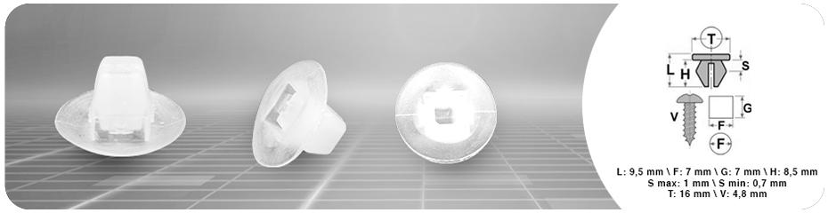 (0026) MADREVITE IN PLASTICA Pz 100