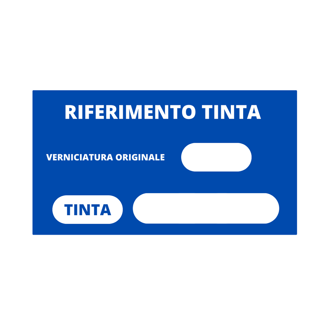 (52406)-ETICHETTE PER RIFERIMENTO TINTA AUTO 8X4