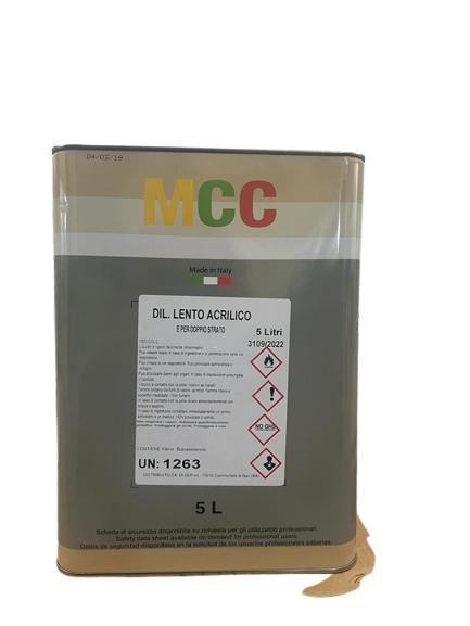 (1.800.0092/5) DILUENTE LENTO ACRILICO & PER DOPPIO STRATO DA LT 5